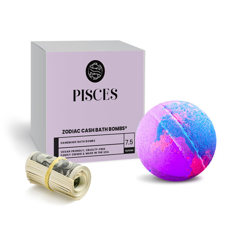 Pisces Zodiac Cash Bath Bomb