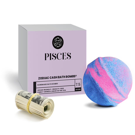 Pisces Zodiac Cash Bath Bomb