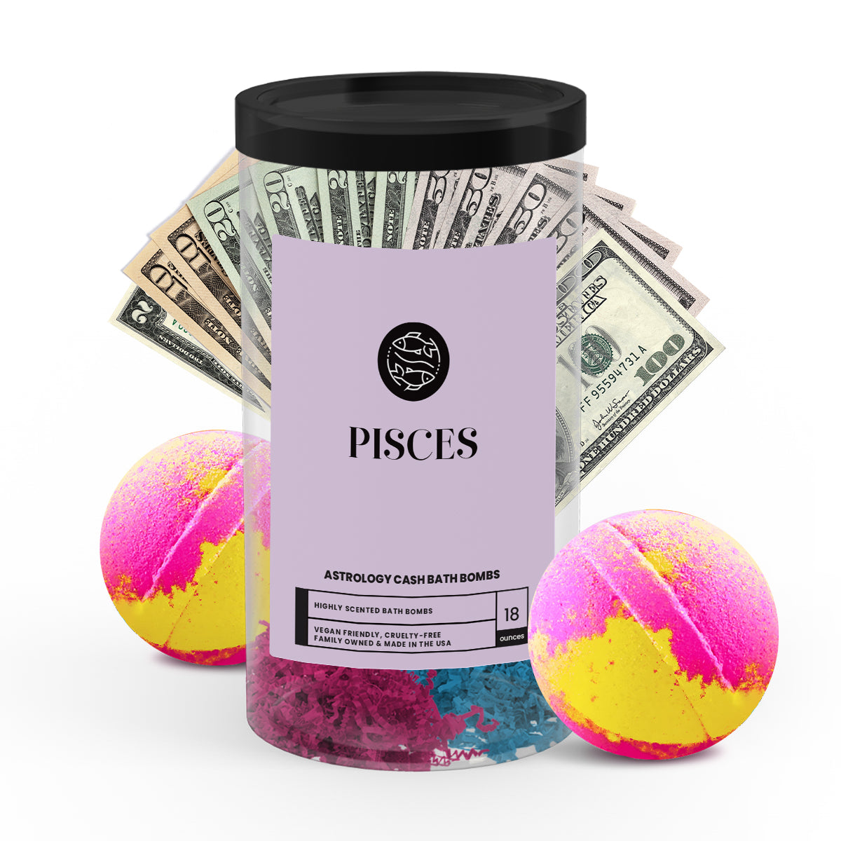 Pisces Astrology Cash Bath Bombs