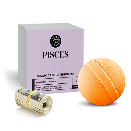 Pisces Zodiac Cash Bath Bomb