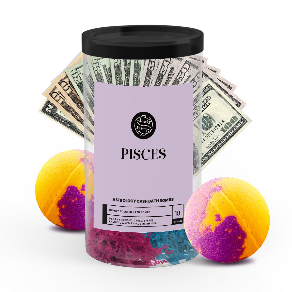 Pisces Astrology Cash Bath Bombs