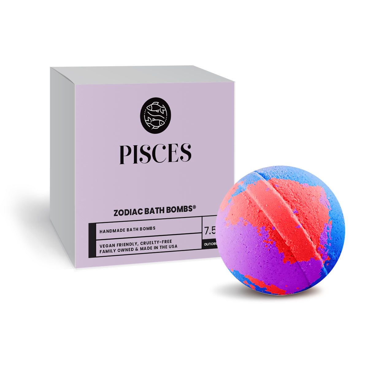 Pisces Zodiac Bath Bomb