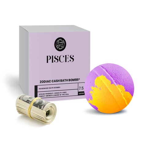 Pisces Zodiac Cash Bath Bomb