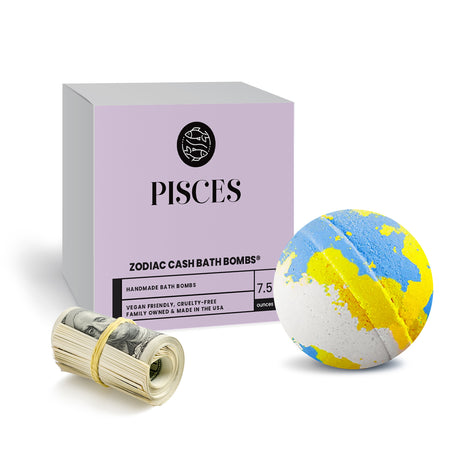Pisces Zodiac Cash Bath Bomb