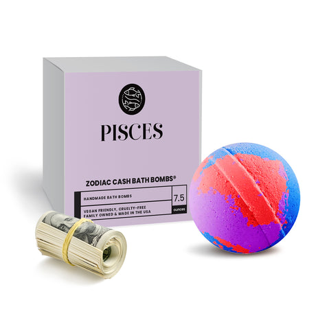 Pisces Zodiac Cash Bath Bomb