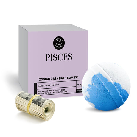 Pisces Zodiac Cash Bath Bomb
