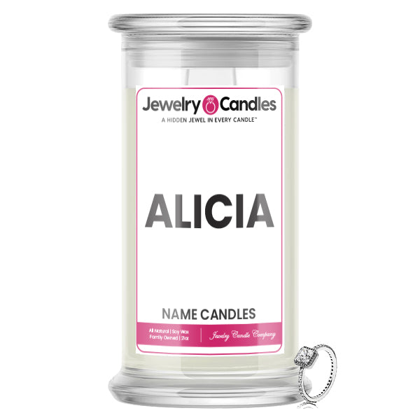 ALICIA Name Jewelry Candles