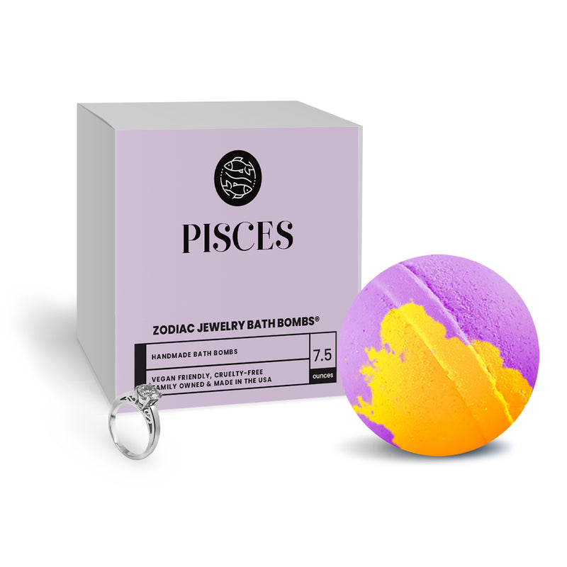 Pisces Zodiac Jewelry Bath Bomb