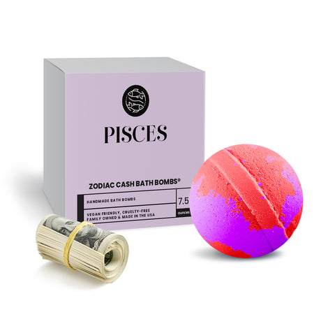 Pisces Zodiac Cash Bath Bomb