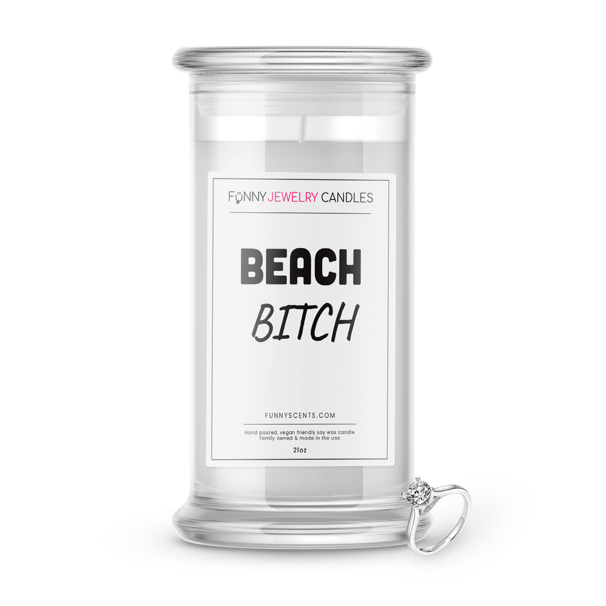 Beach Bitch Jewelry Funny Candles