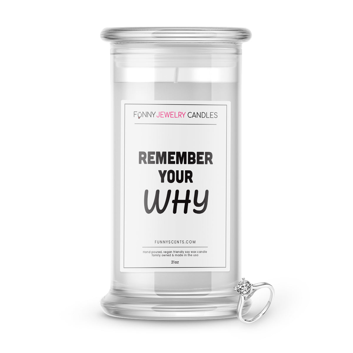 Remember your WHY Jewelry Funny Candles