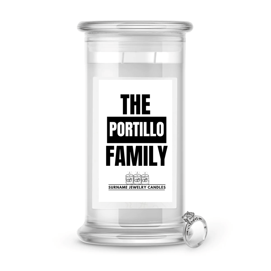 The Portillo Family | Surname Jewelry Candles