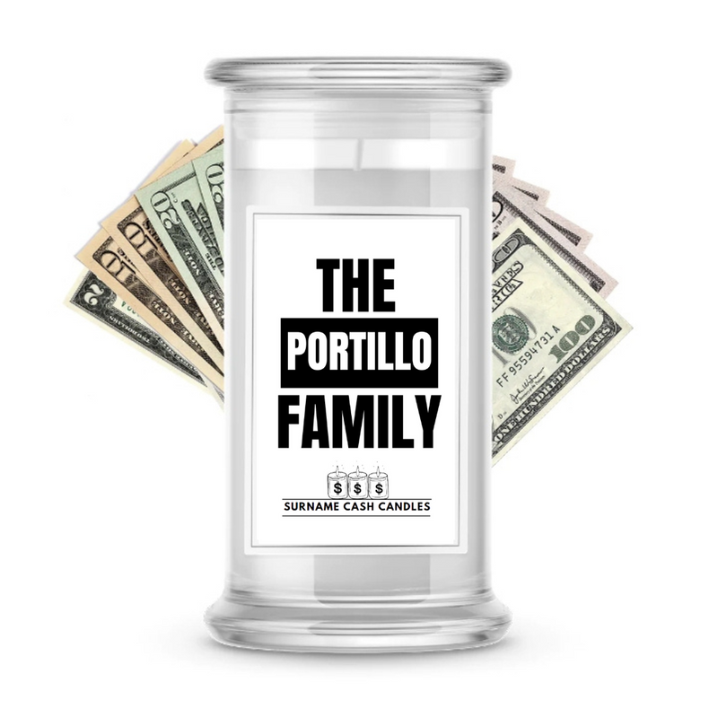 The Portillo Family | Surname Cash Candles
