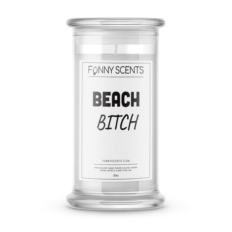 Beach Bitch Funny Candles