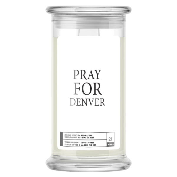 Pray For Denver Candle