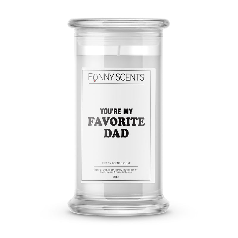 You're My Favorite Dad Funny Candles