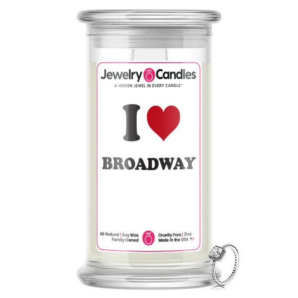 I Love BROADWAY Landmark Jewelry Candles