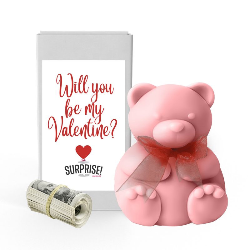 Will You be My Valentine?  | Valentines Day Surprise Cash Money Bear Wax Melts