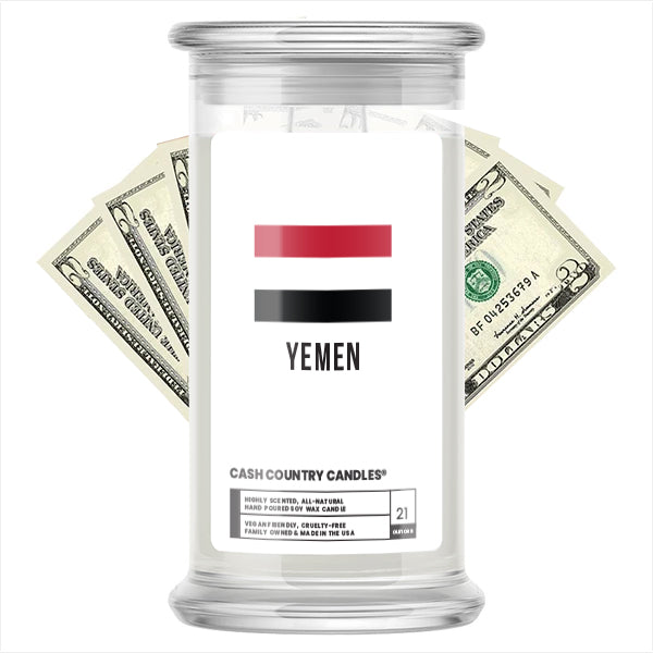 yemen country cash flag candles