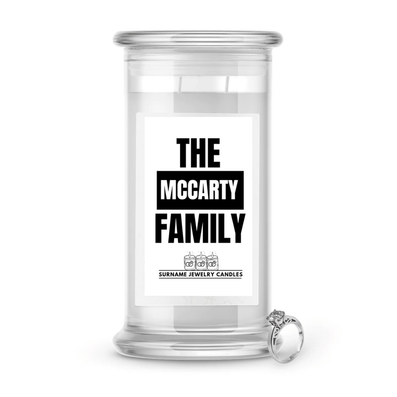 The Mccarty Family | Surname Jewelry Candles