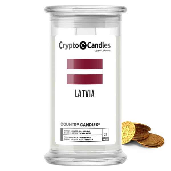 Latvia Country Crypto Candles