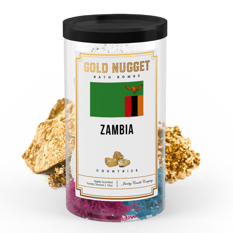 Zambia Countries Gold Nugget Bath Bombs