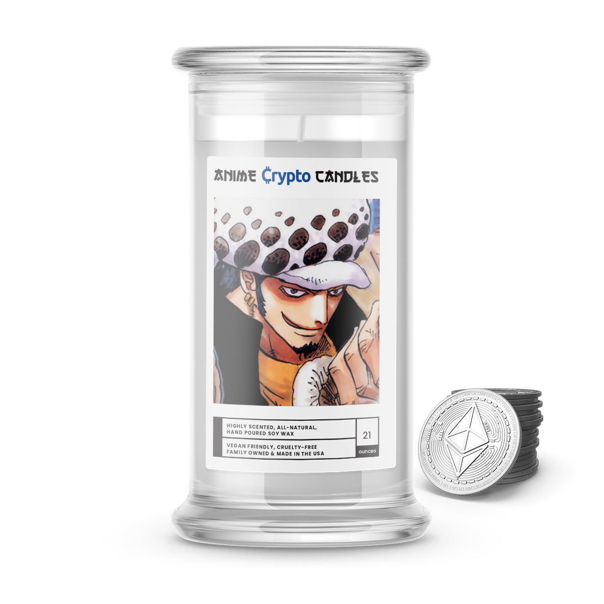 Trafalgar, Law (トラファルガー・ロー) - Crypto Anime Candles