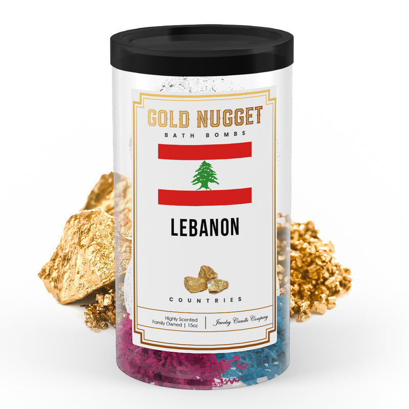 Lebanon Countries Gold Nugget Bath Bombs