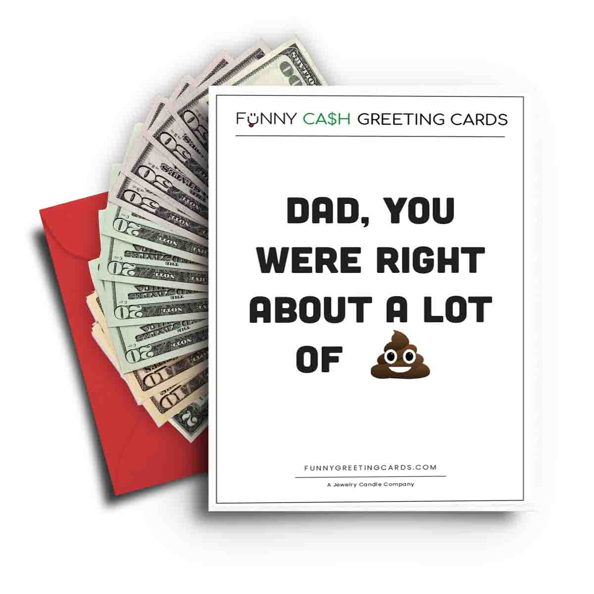 Dad, You Were Right About Lot of Shit Funny Cash Greeting Cards