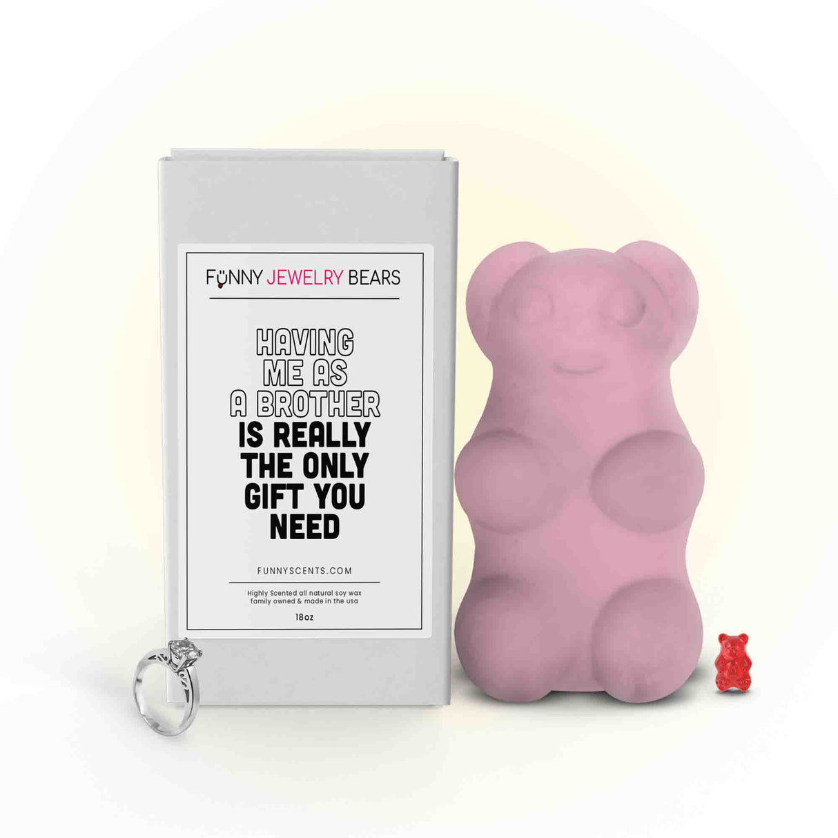 Having Me as a Brother is Really The Only Gift You Need Funny Jewelry Bear Wax Melts