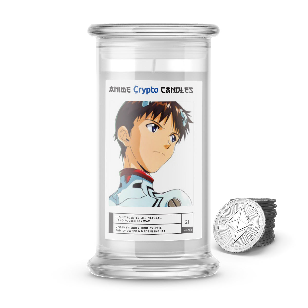 Ikari, Shinji (碇 シンジ) - Crypto Anime Candles