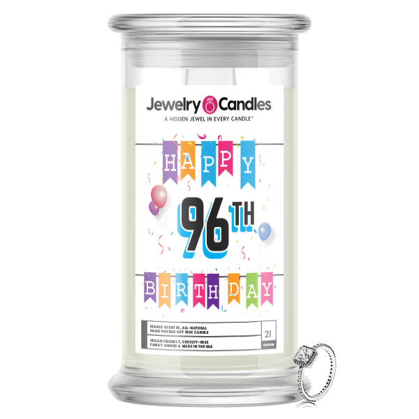 Happy 96th Birthday Jewelry Candle