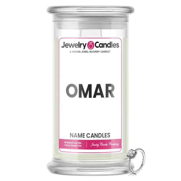 OMAR Name Jewelry Candles