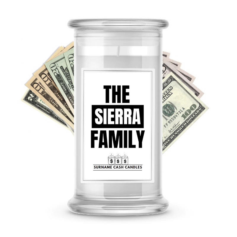 The Sierra Family | Surname Cash Candles