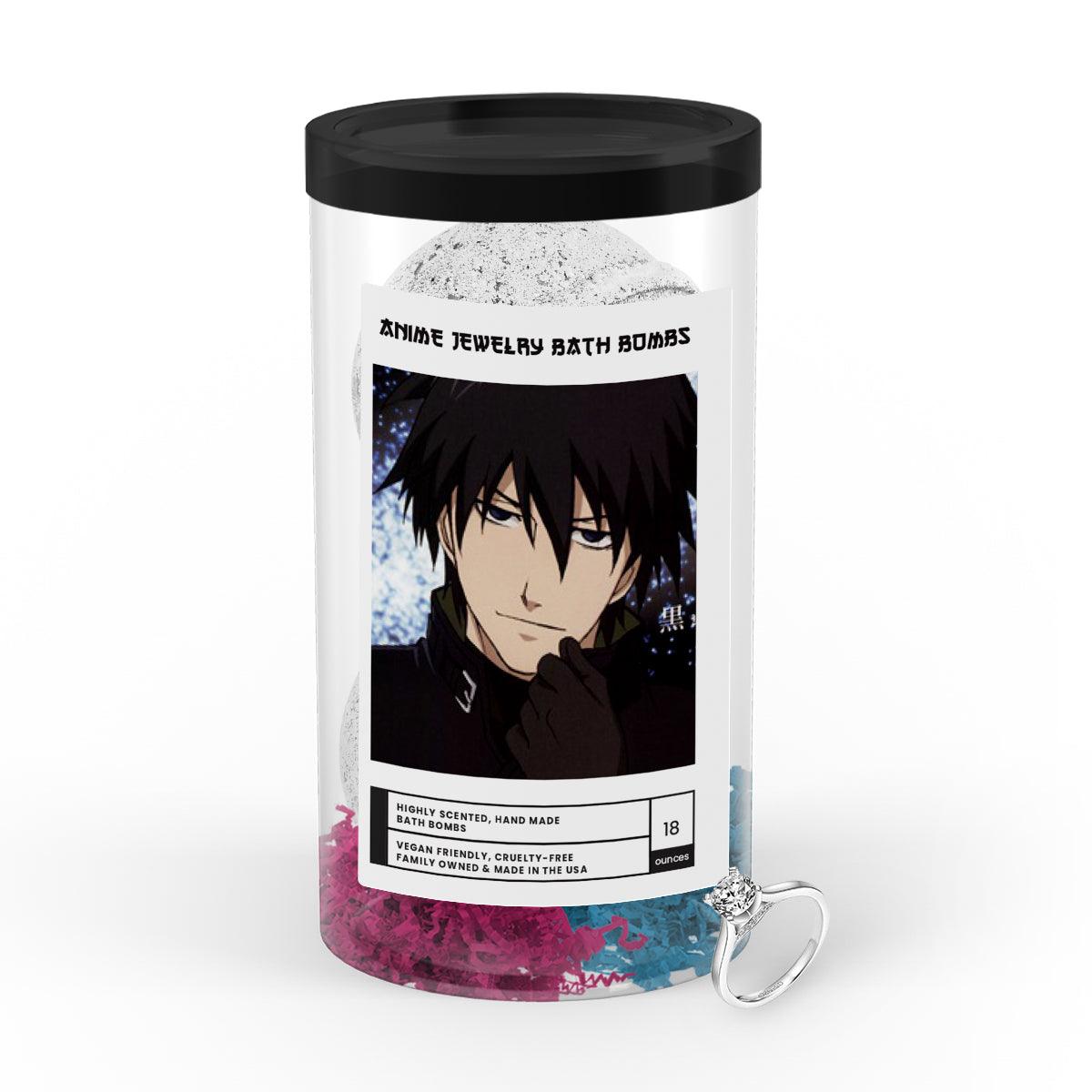 Hei (黒（ヘイ）) | Anime Jewelry Bath Bombs