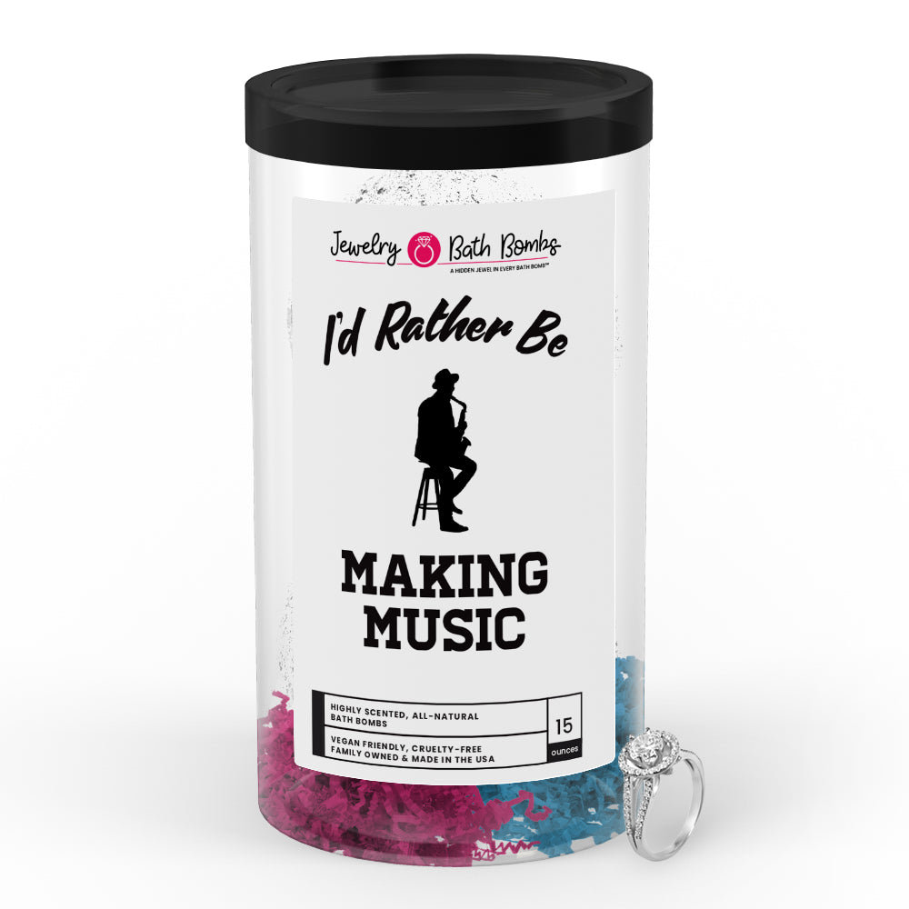 I'd rather be Making Music Jewelry Bath Bombs