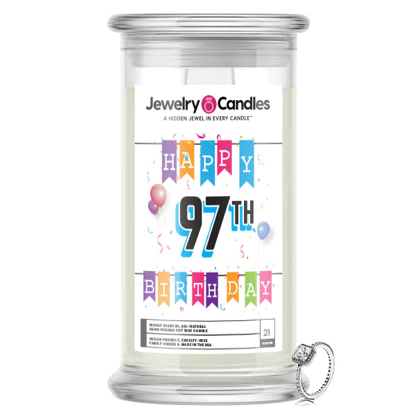 Happy 97th Birthday Jewelry Candle