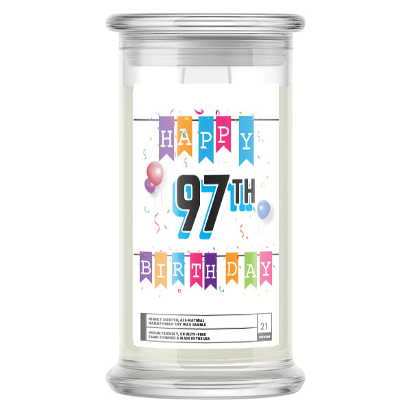 Happy 97th Birthday Candle
