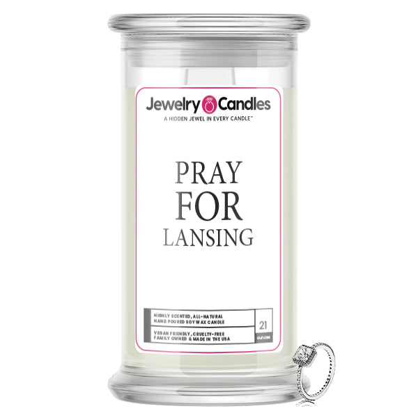 Pray For Lansingr Jewelry Candle