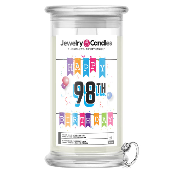 Happy 98th Birthday Jewelry Candle