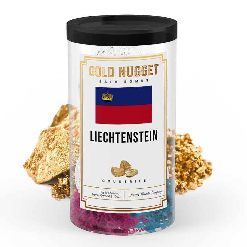 Liechtenstein Countries Gold Nugget Bath Bombs