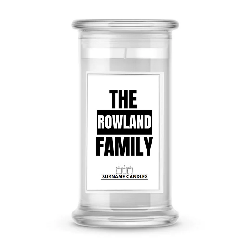 The Rowland Family | Surname Candles