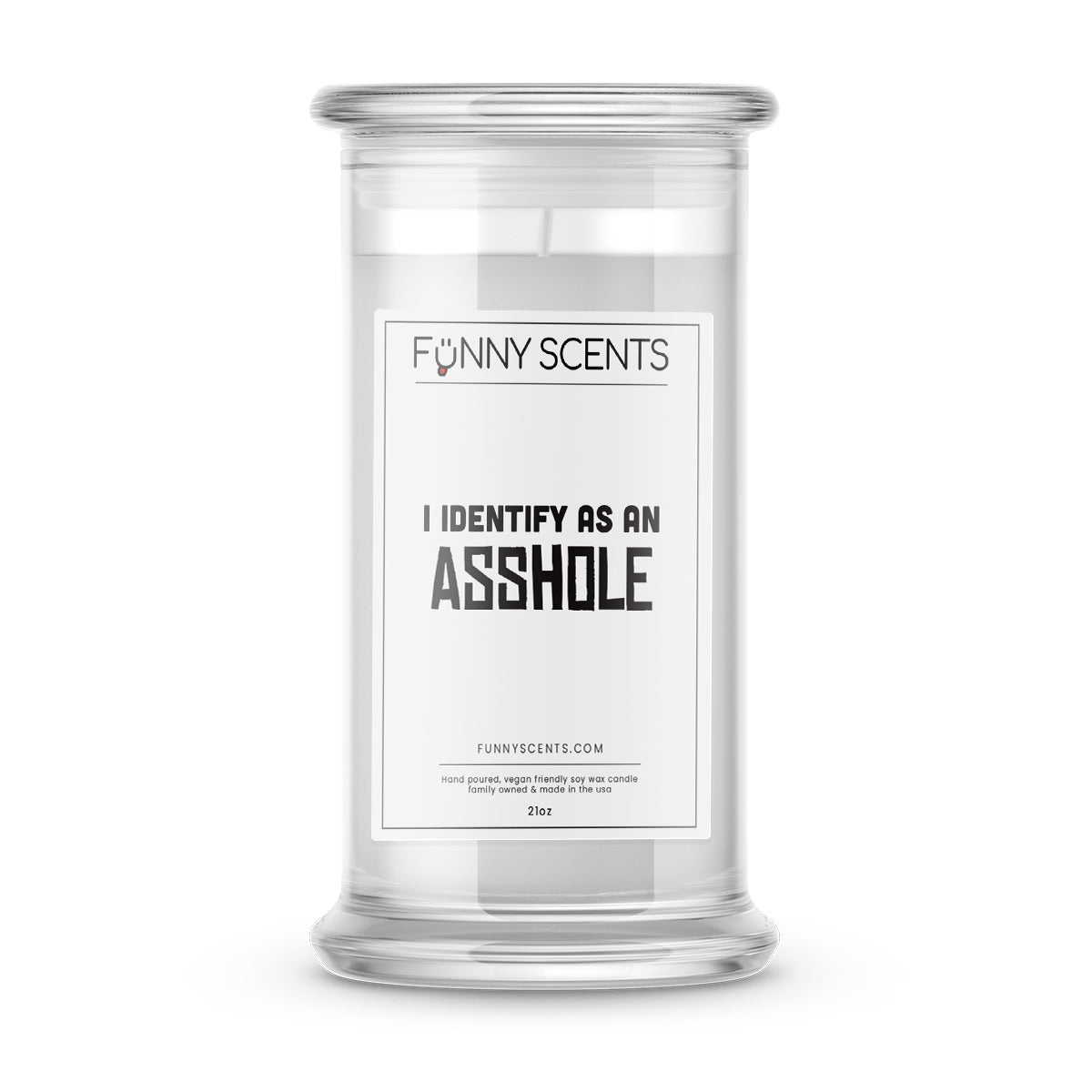 I Identify As a Asshole Funny Candles