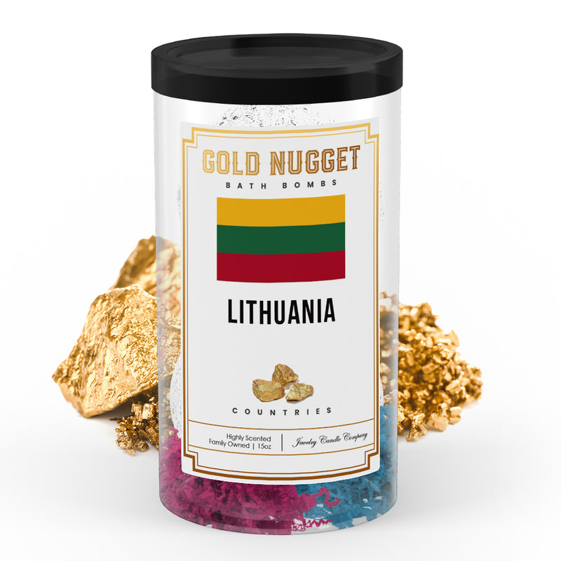 Lithuania Countries Gold Nugget Bath Bombs