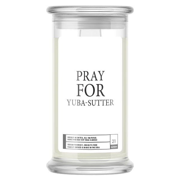 Pray For Yuba-sutter Candle