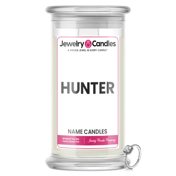 HUNTER Name Jewelry Candles