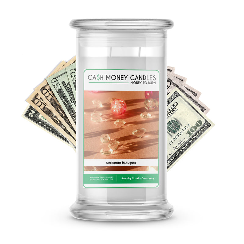 Christmas in August Cash Candle