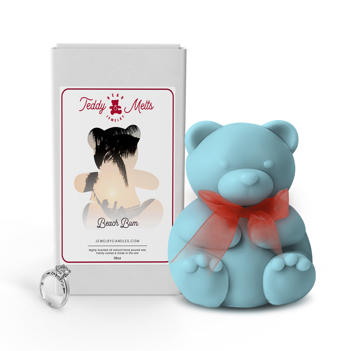 Beach Bum GIANT Teddy Bear Jewelry Wax Melts