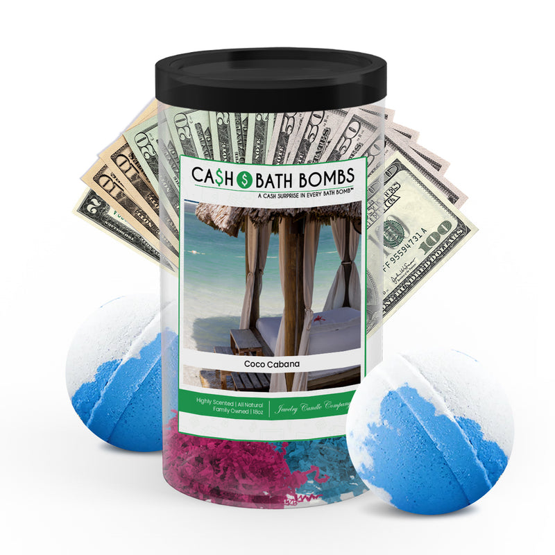 coco cabana cash bath bomb twin pack