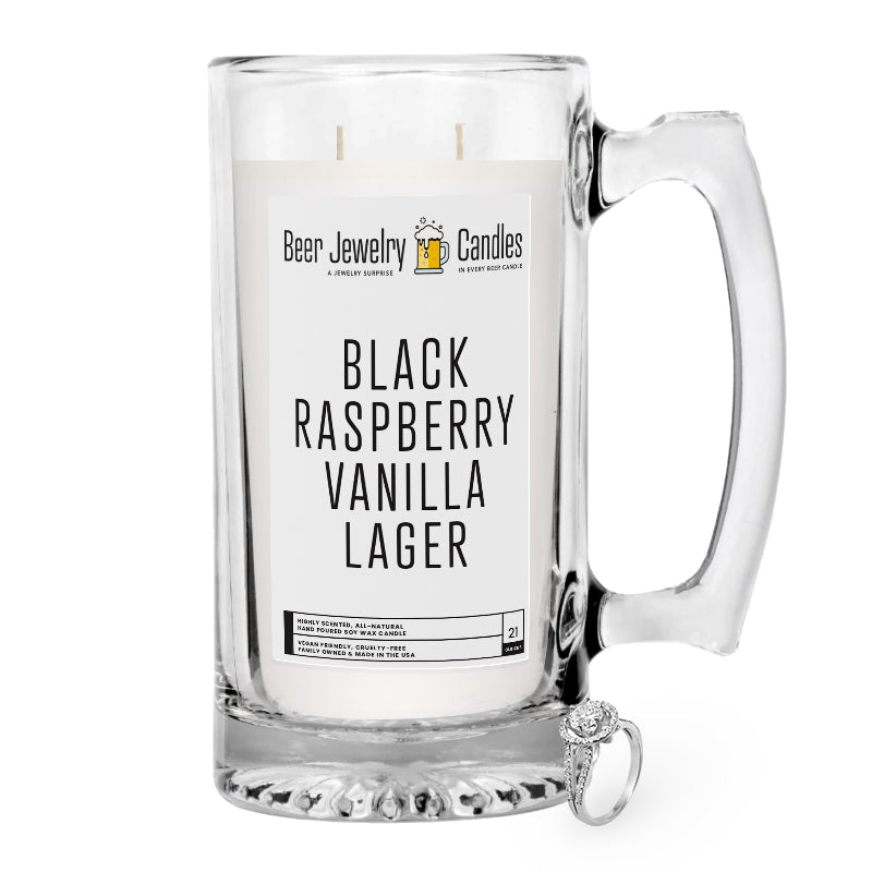 Black Raspberry Vanilla Lager Beer Jewelry Candle